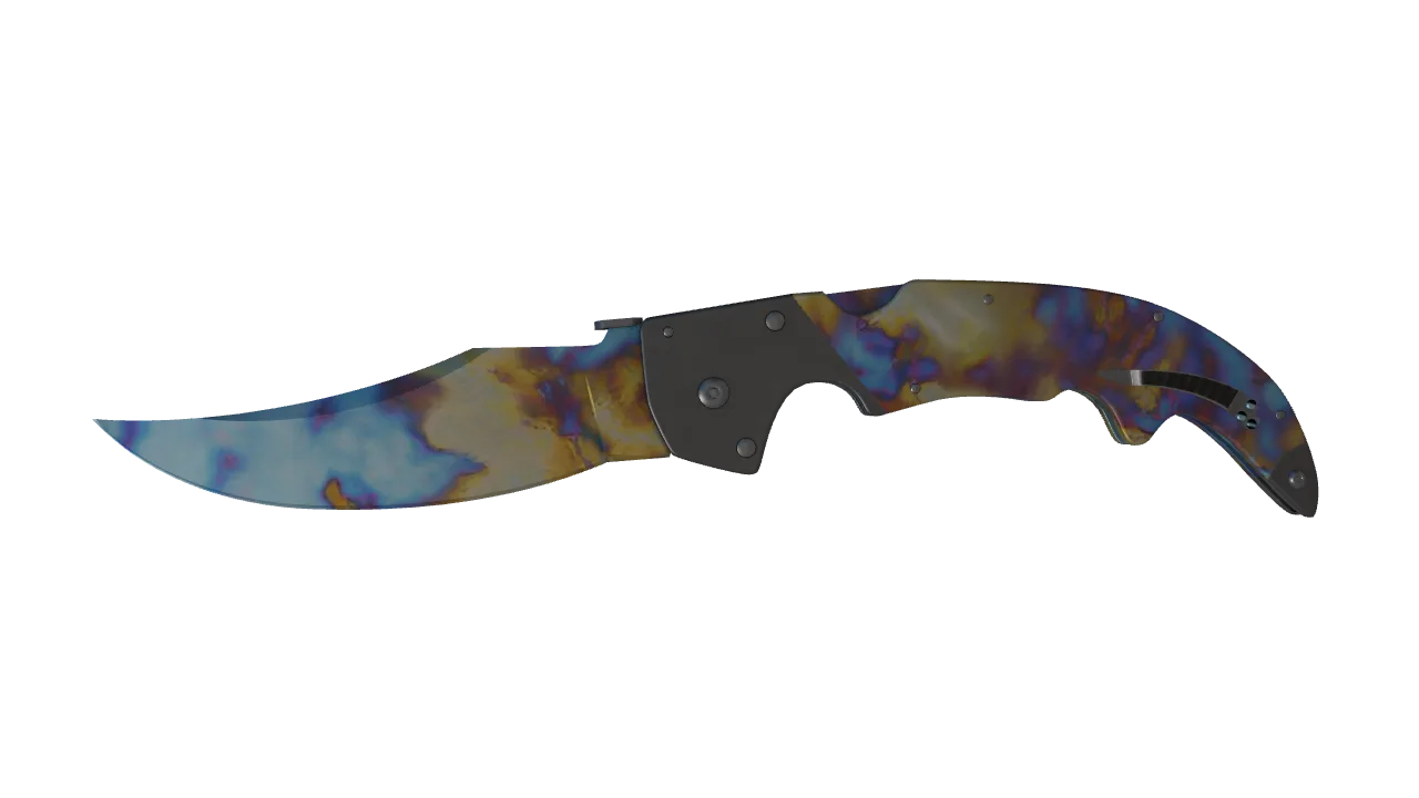 Falchion Knife | Case Hardened seed #541, front