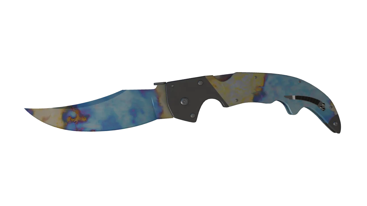 Falchion Knife | Case Hardened seed #547, front