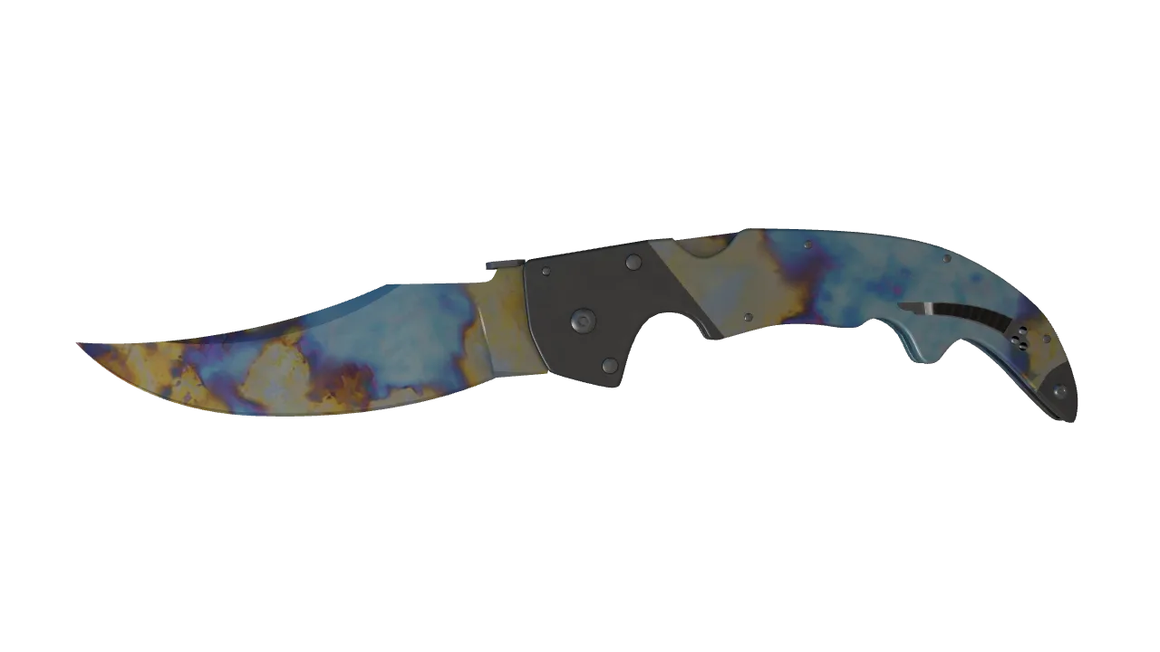 Falchion Knife | Case Hardened seed #556, front