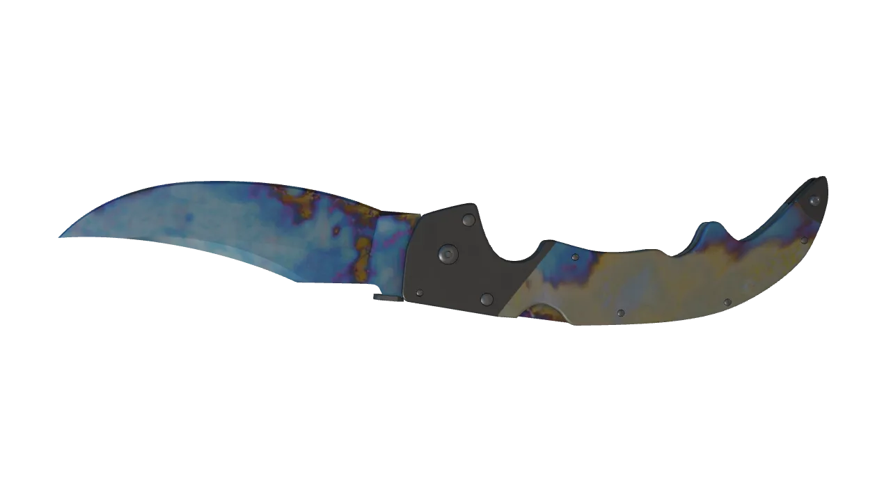 Falchion Knife | Case Hardened seed #575, back