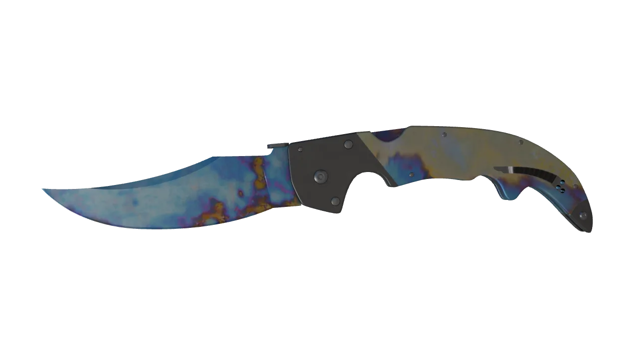 Falchion Knife | Case Hardened seed #575, front