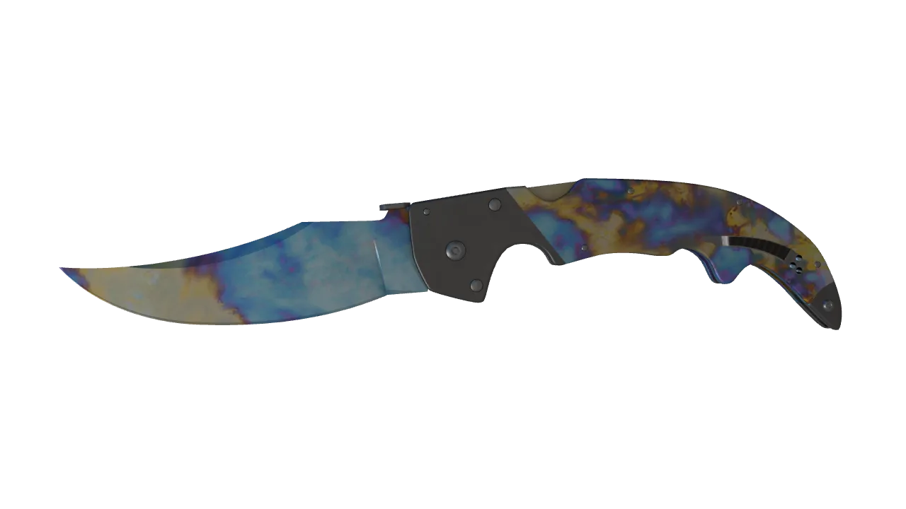 Falchion Knife | Case Hardened seed #61, front