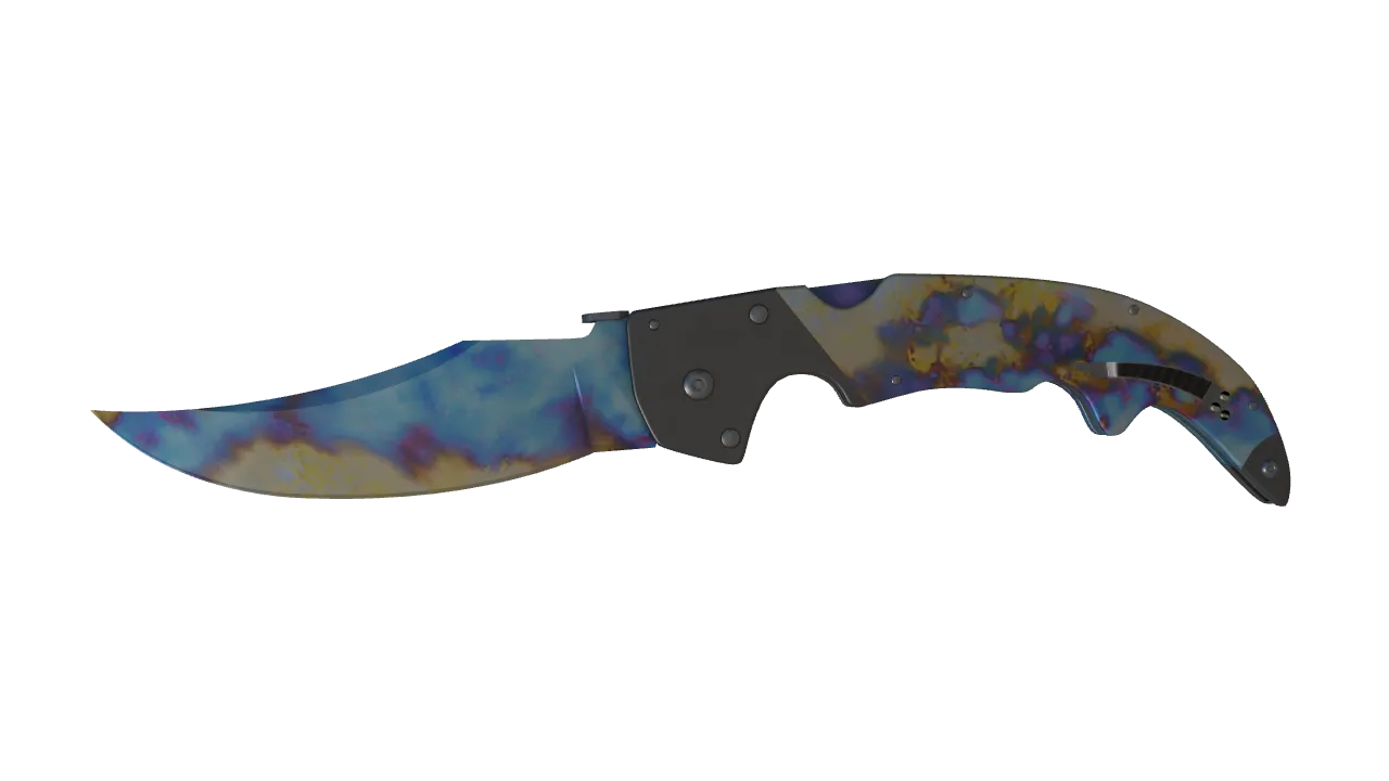 Falchion Knife | Case Hardened seed #618, front