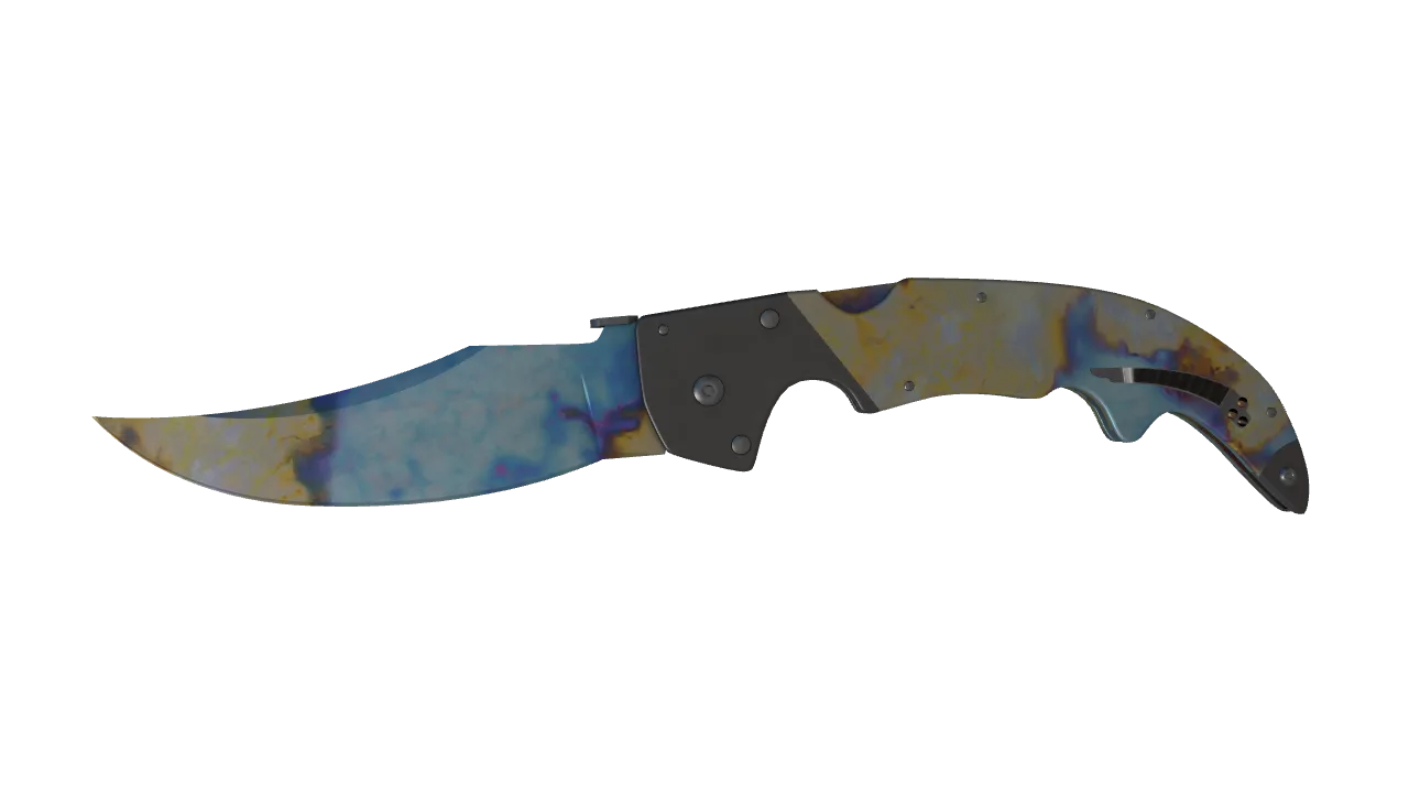 Falchion Knife | Case Hardened seed #630, front