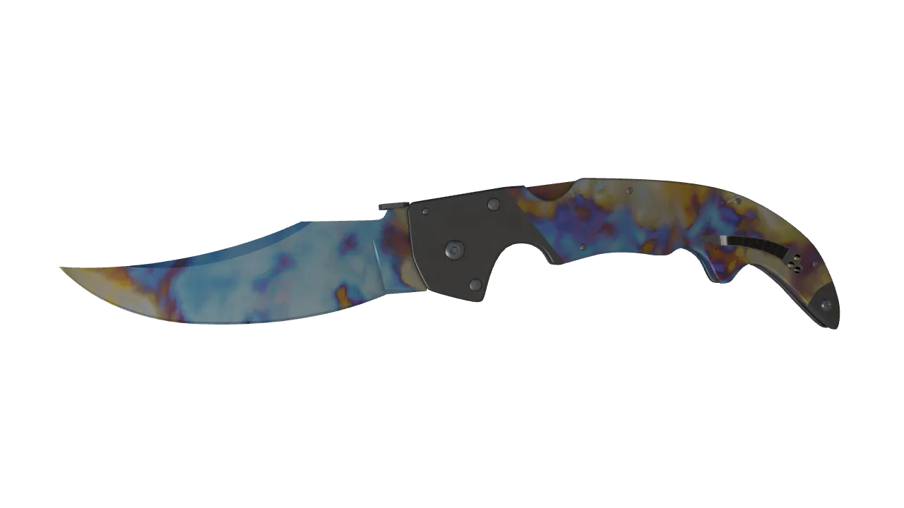 Falchion Knife | Case Hardened seed #631, front
