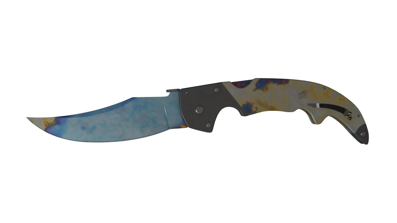 Falchion Knife | Case Hardened seed #638, front