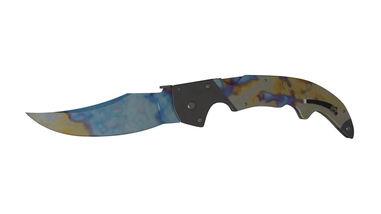 Falchion Knife | Case Hardened seed #652, front