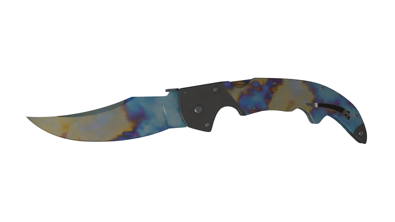 Falchion Knife | Case Hardened seed #658, front