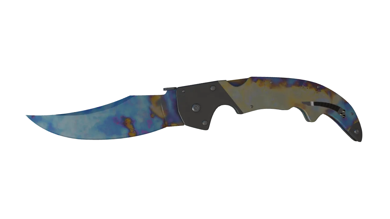 Falchion Knife | Case Hardened seed #664, front