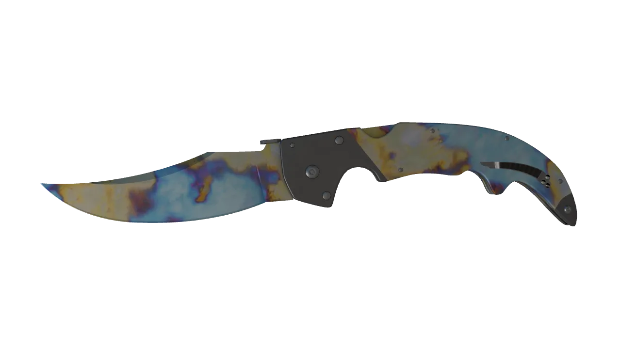Falchion Knife | Case Hardened seed #67, front