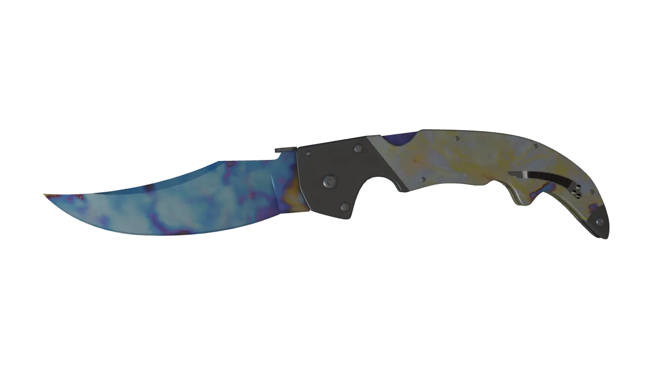 Falchion Knife | Case Hardened seed #694, front
