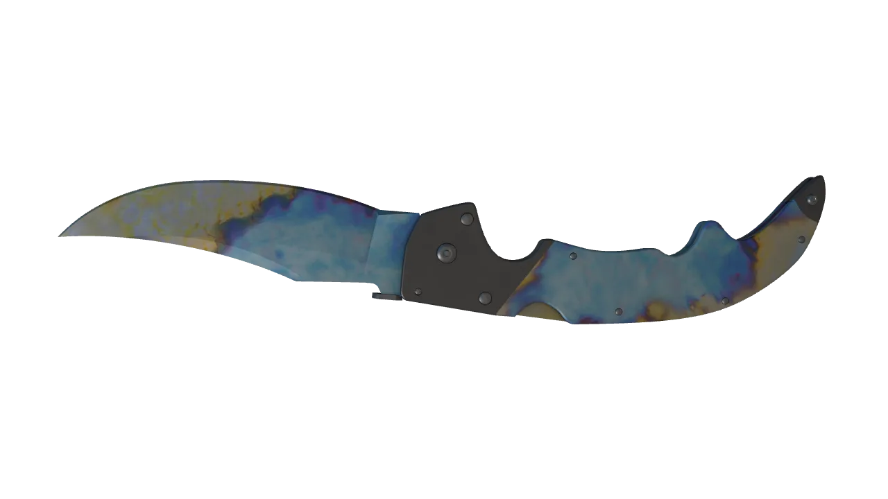 Falchion Knife | Case Hardened seed #702, back