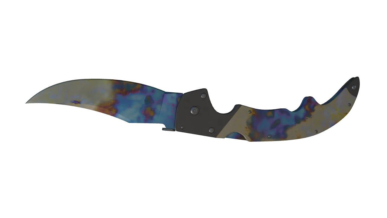 Falchion Knife | Case Hardened seed #706, back