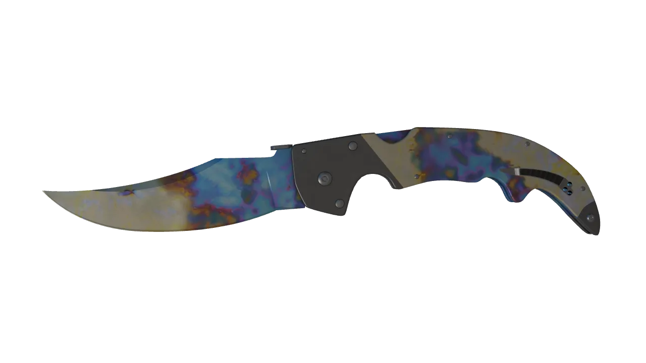 Falchion Knife | Case Hardened seed #706, front