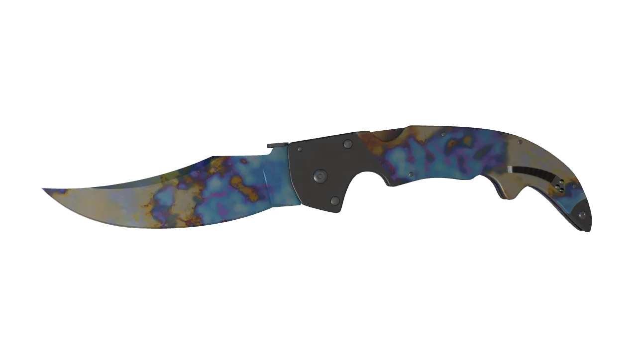 Falchion Knife | Case Hardened seed #72, front
