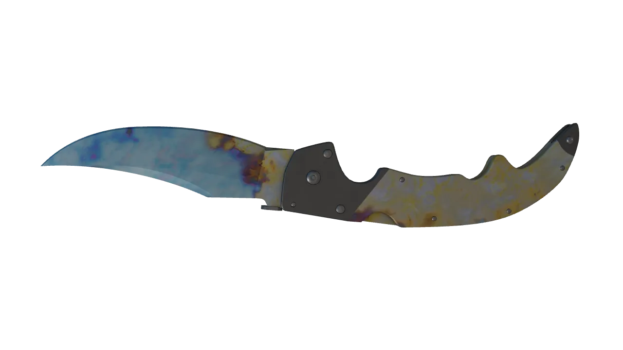 Falchion Knife | Case Hardened seed #721, back