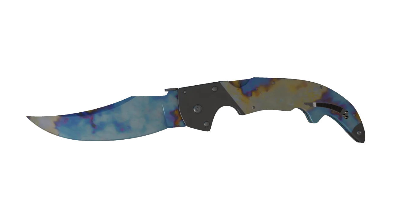 Falchion Knife | Case Hardened seed #749, front