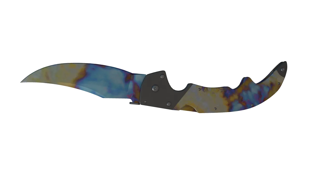 Falchion Knife | Case Hardened seed #753, back