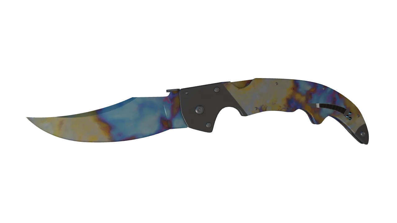 Falchion Knife | Case Hardened seed #753, front