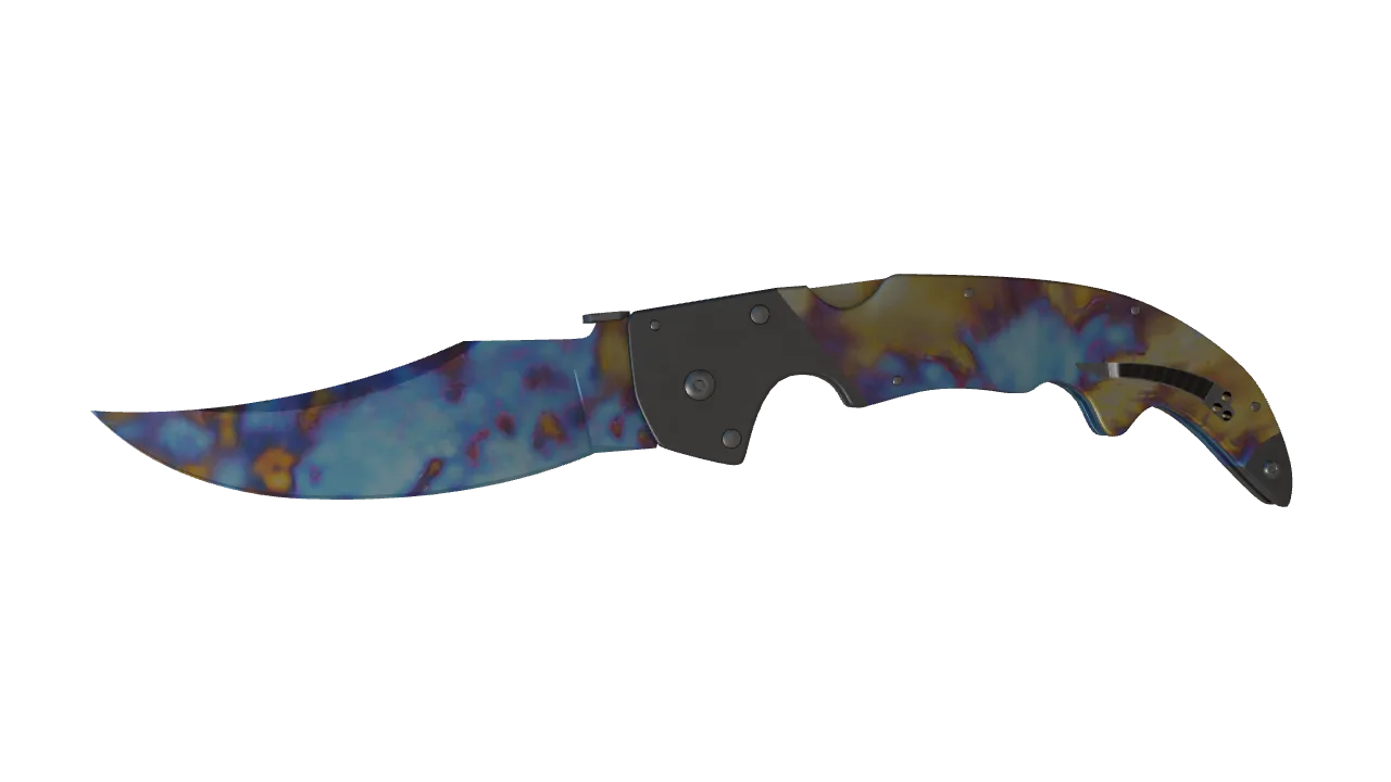 Falchion Knife | Case Hardened seed #767, front