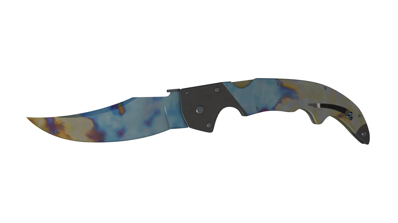 Falchion Knife | Case Hardened seed #768, front
