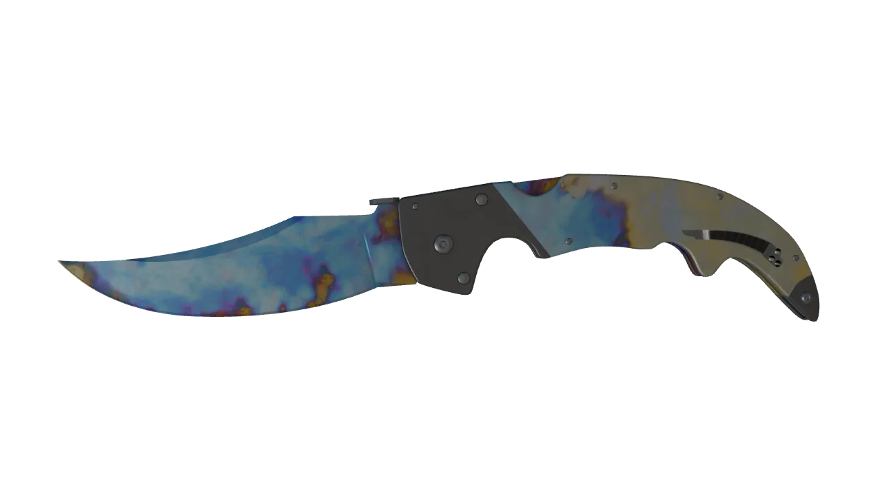 Falchion Knife | Case Hardened seed #770, front
