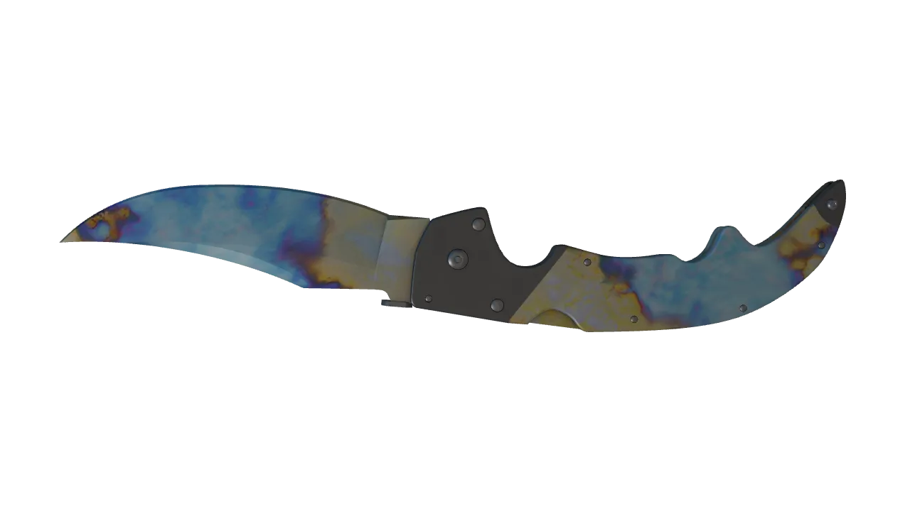 Falchion Knife | Case Hardened seed #776, back