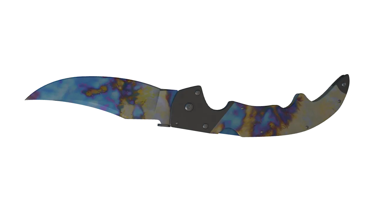 Falchion Knife | Case Hardened seed #782, back
