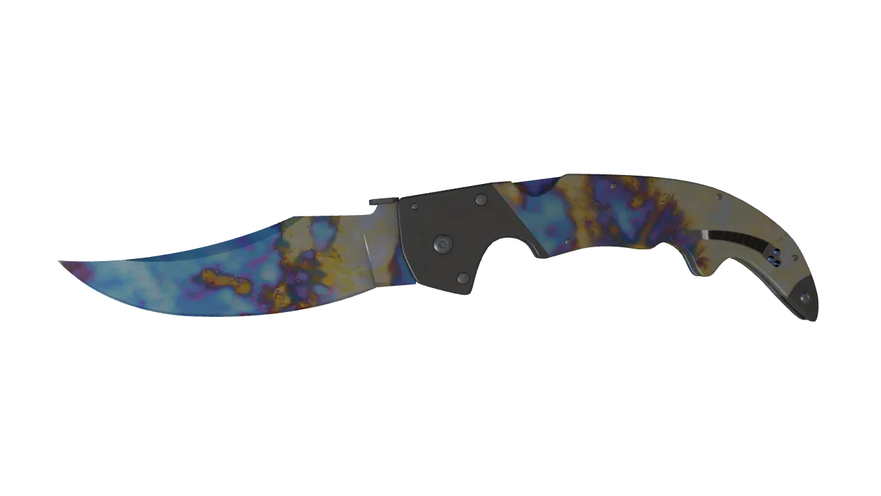 Falchion Knife | Case Hardened seed #782, front