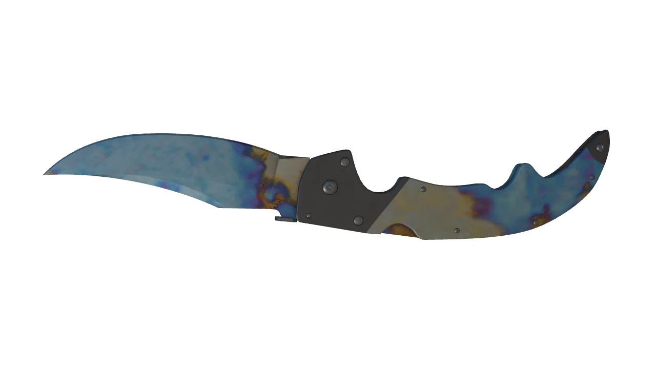 Falchion Knife | Case Hardened seed #798, back