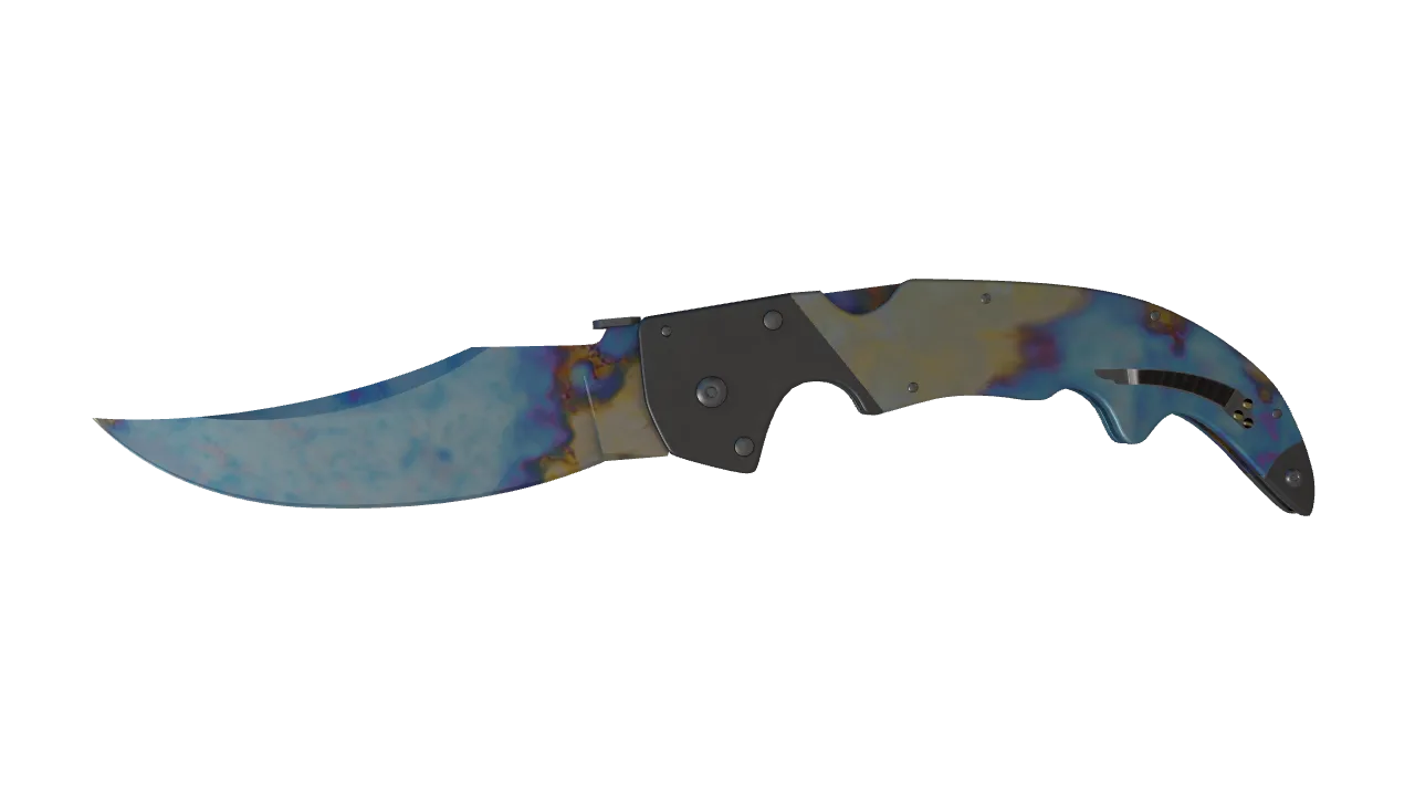 Falchion Knife | Case Hardened seed #798, front