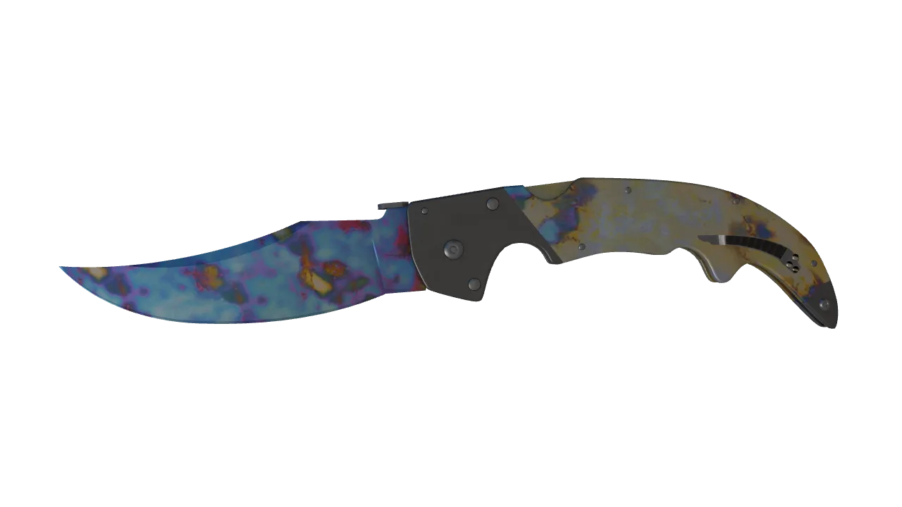 Falchion Knife | Case Hardened seed #800, front