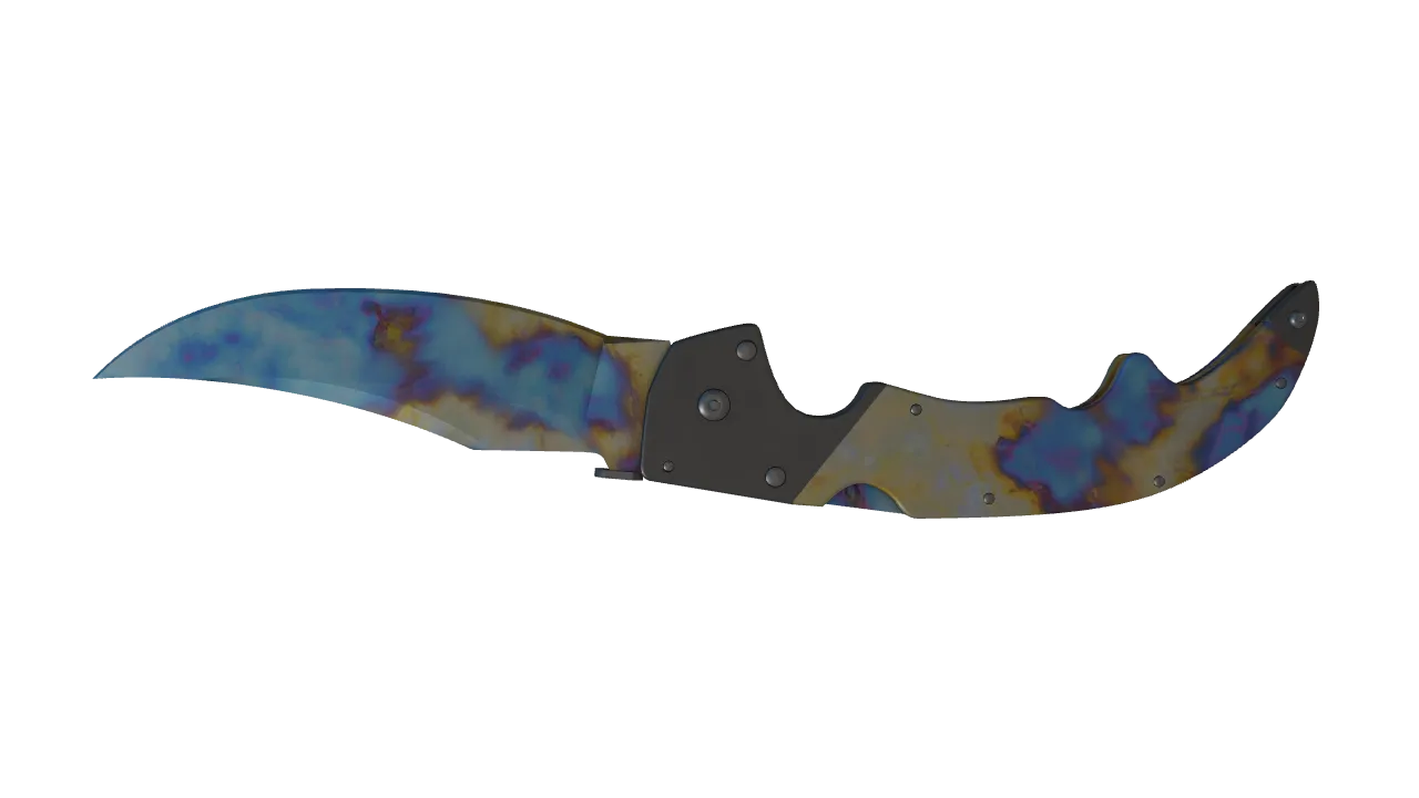 Falchion Knife | Case Hardened seed #803, back
