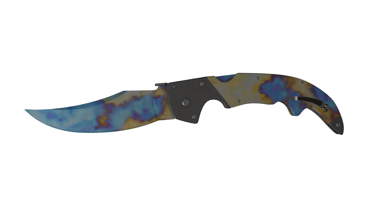 Falchion Knife | Case Hardened seed #803, front