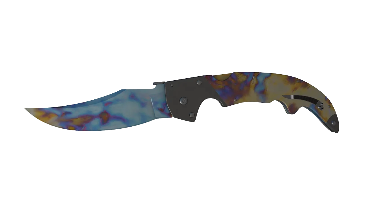 Falchion Knife | Case Hardened seed #808, front