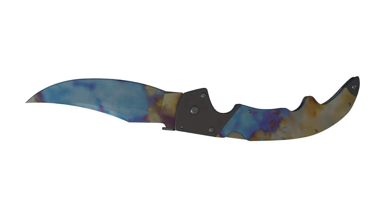 Falchion Knife | Case Hardened seed #809, back