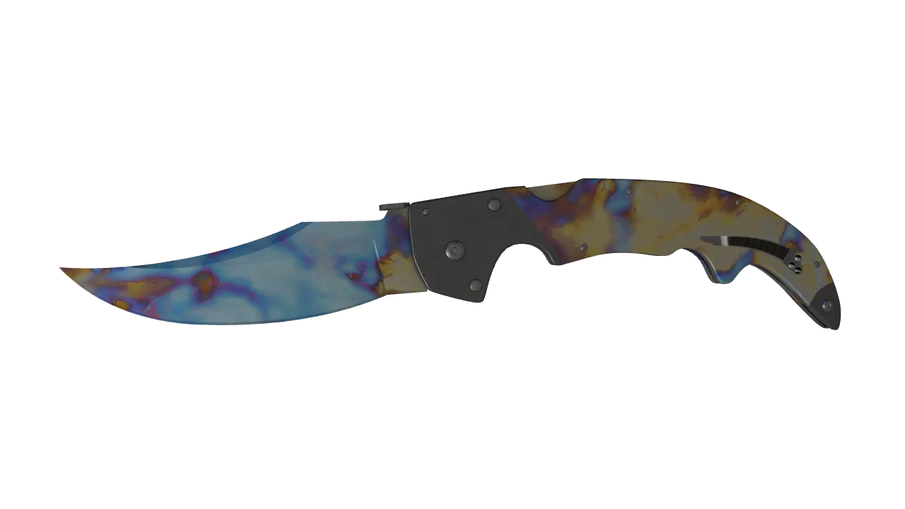 Falchion Knife | Case Hardened seed #811, front
