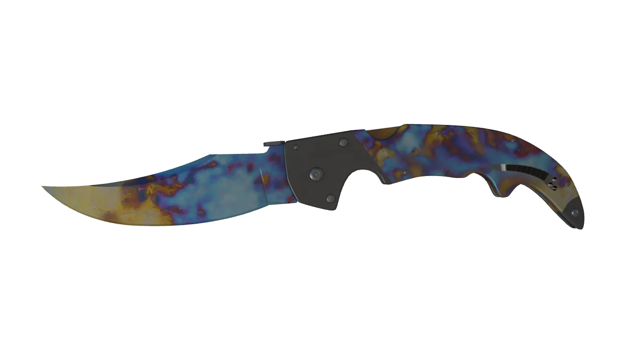 Falchion Knife | Case Hardened seed #816, front