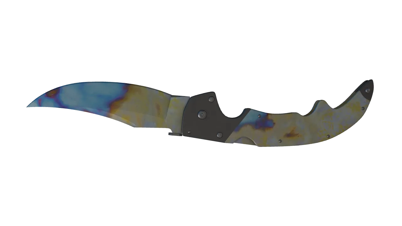 Falchion Knife | Case Hardened seed #82, back
