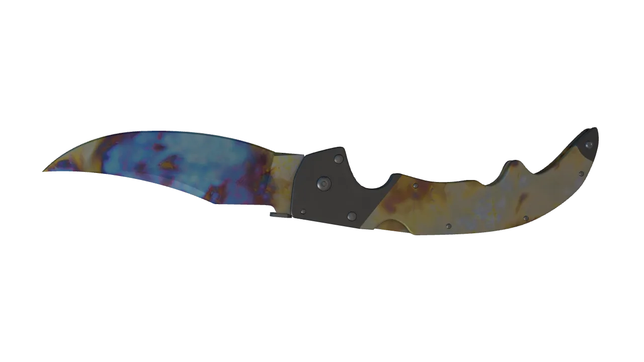 Falchion Knife | Case Hardened seed #826, back