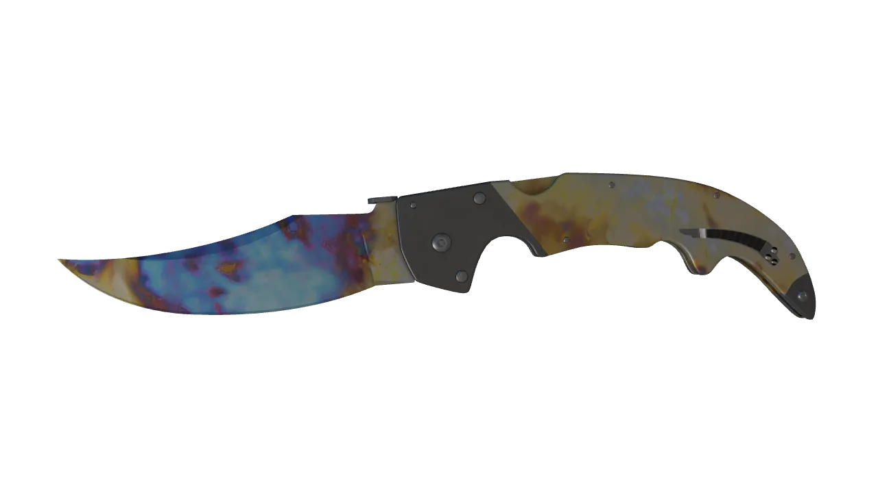 Falchion Knife | Case Hardened seed #826, front