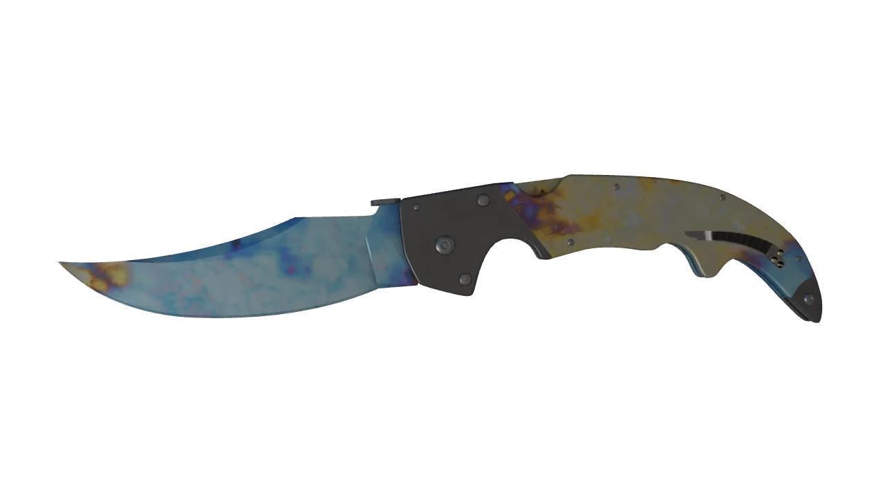 Falchion Knife | Case Hardened seed #838, front