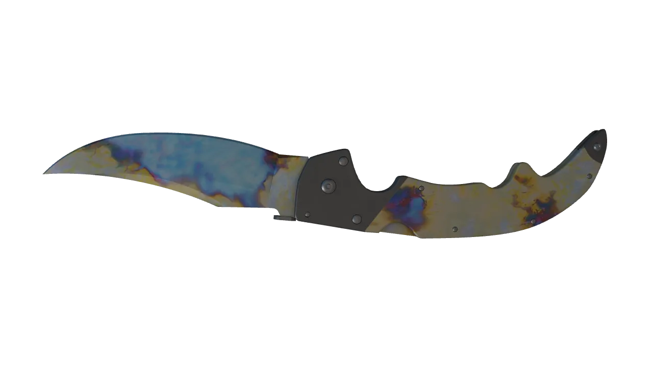 Falchion Knife | Case Hardened seed #839, back
