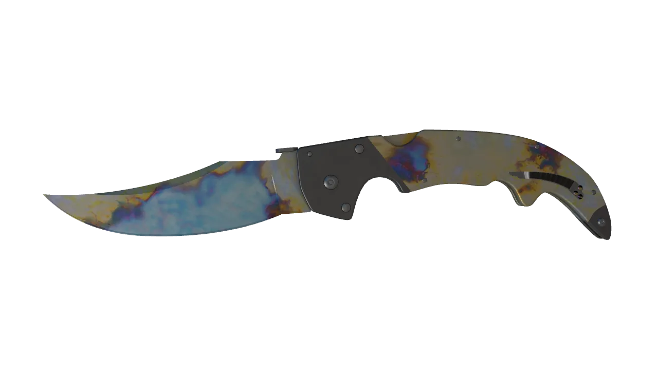 Falchion Knife | Case Hardened seed #839, front