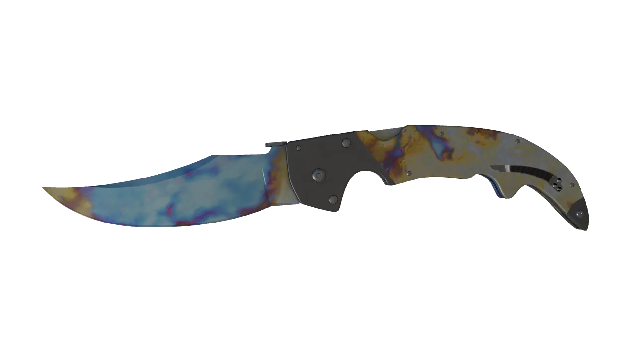 Falchion Knife | Case Hardened seed #841, front