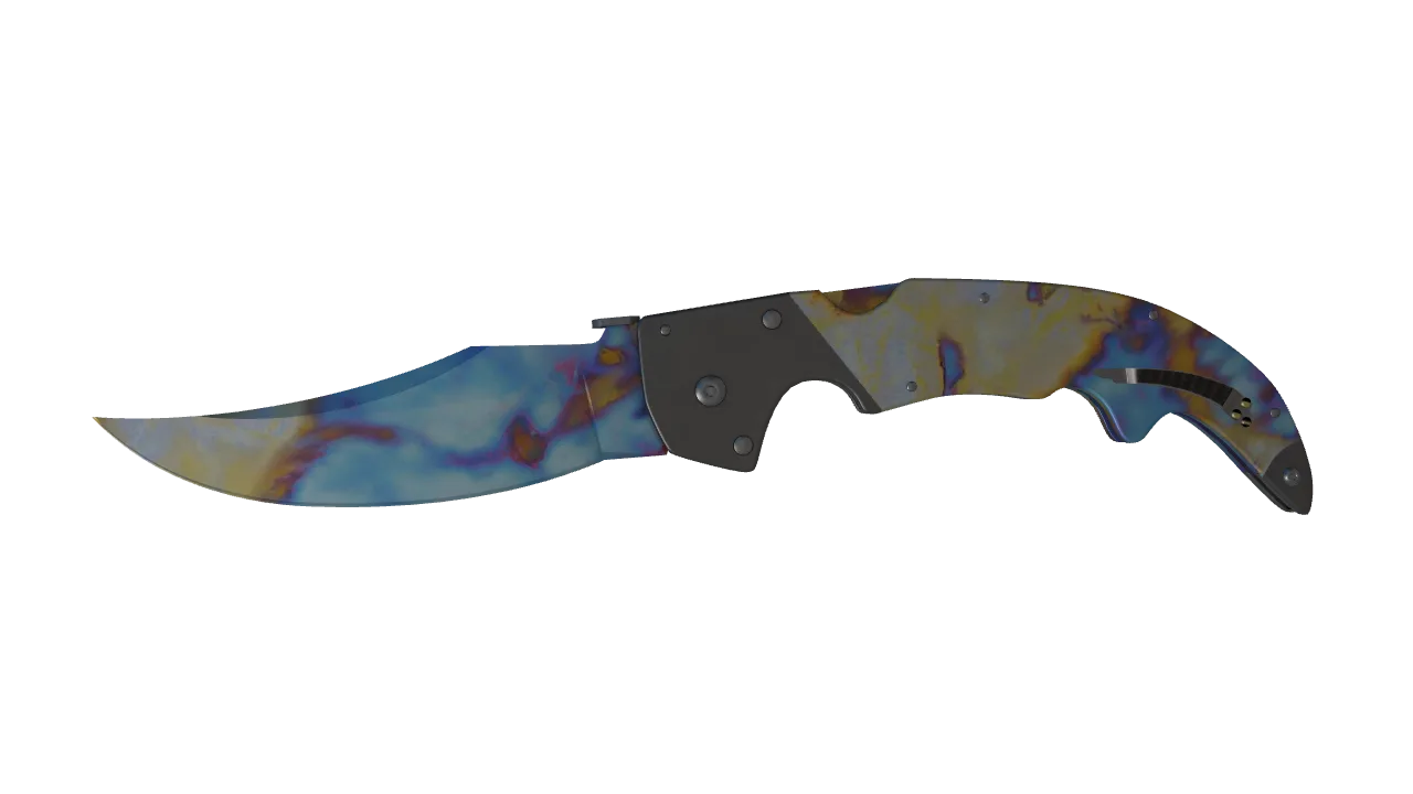 Falchion Knife | Case Hardened seed #846, front