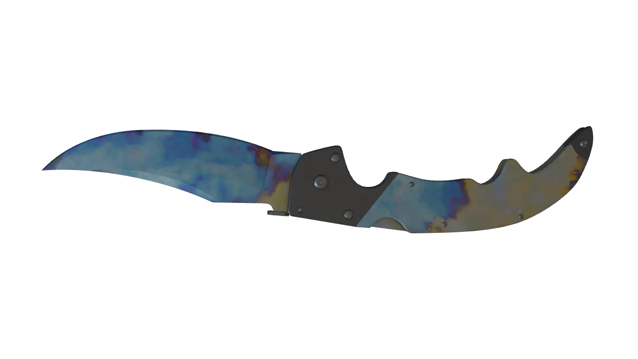 Falchion Knife | Case Hardened seed #868, back