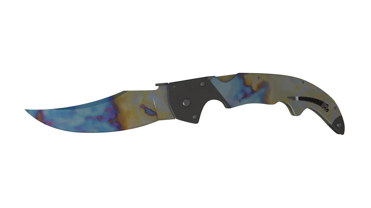 Falchion Knife | Case Hardened seed #888, front