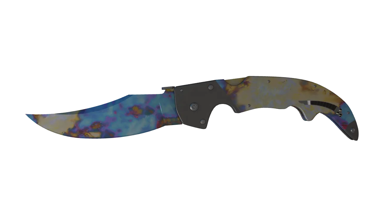 Falchion Knife | Case Hardened seed #89, front