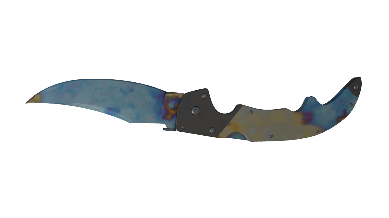 Falchion Knife | Case Hardened seed #891, back